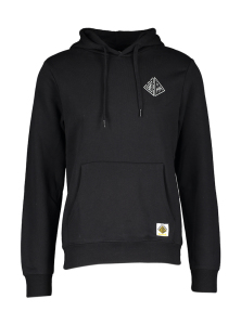 Element Zwarte hoodie met logo en print op achterzijde ELLIPTICAL HOOD 