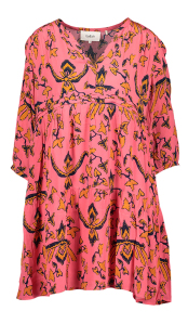 BA&SH Roze jurk met print 