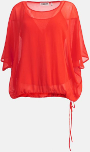 Essentiel Oranje losse blouse met ondertop Blatinum 