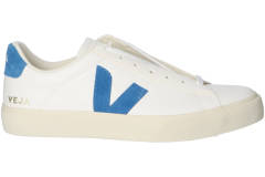 Veja Witte sneakers met blauwe accenten  