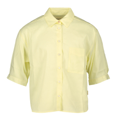 Bellerose Pastelgele blouse met korte mouwen  