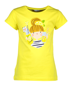 Mayoral Gele meisjes t-shirt met korte mouwen 