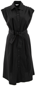 Liu Jo Zwarte jurk met detail aan de schouder 