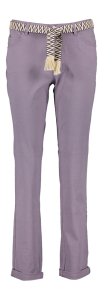 Rosner Paarse broek met lint in taille Macha 