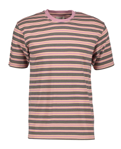 Castart Roze gestreepte t-shirt met ronde hals 