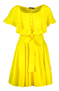 Twinset Gele jurk met bijpassend lint  