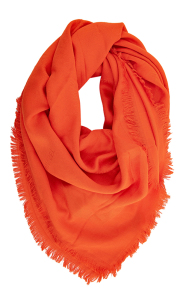 Twinset Oranje sjaal met ruffels 