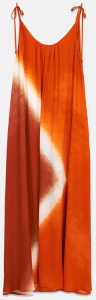 Essentiel Oranje kleed met fijne bandjes Breezer 