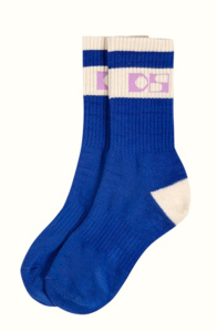 Dolly Sports Blauw witte sportieve sokken  