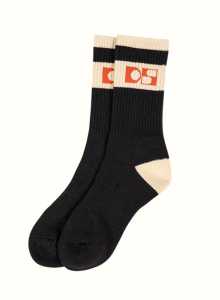 Dolly Sports Zwarte ecru sportieve sokken 