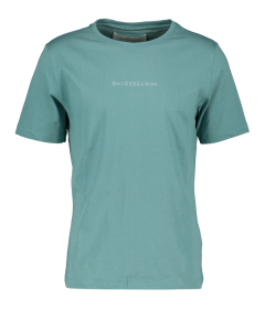Baldessarini Mintgroene t-shirt met grijze letterdruk Ted 