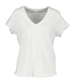 American Vintage  Witte t-shirt met V-hals 