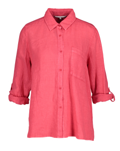 Xandres Roze linnen blouse met borstzak HULYA 