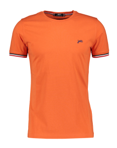 Jott Oranje t-shirt met detail aan de mouw 