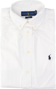 Ralph Lauren Wit  Oxford overhemd 