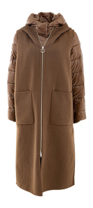 HOX Bruine jas met afneembare buitenbodywarmer 
