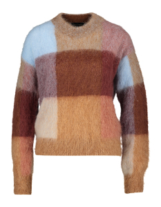 Roberto Collina Multi-color trui met ruiten  
