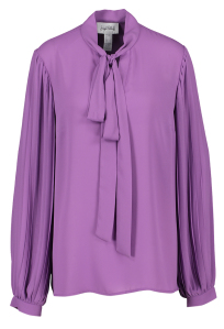 Joseph Ribkoff Lichtpaarse blouse met striklint 