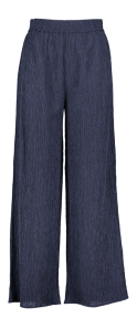 One & Other Donkerblauwe broek met patroon Blair Pant 