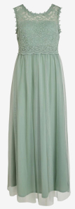 Vila Pastelgroene jurk met voile rok Vilynnea 