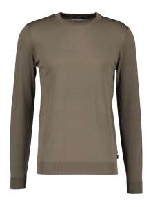 7SQR Donker taupe fijne pull 