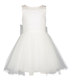Linea Raffaelli  Witte jurk met tulle en afgewerkt met kant Communie 
