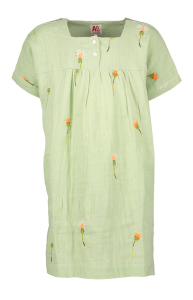 AO76 Groen kleedje met bloemenprint AO Girls 