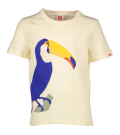 AO76 Beige t-shirt met toekan vogel AO