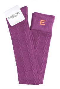 Essentiel Paarse sokken in kabelsteek Ebly 