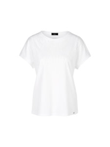 Marc Cain collections Witte t-shirt met glitter Marccain 