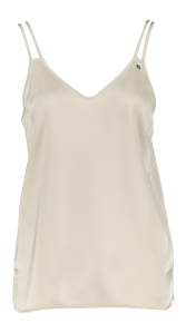 Marc Cain collections Beige glanzende top Marc Cain