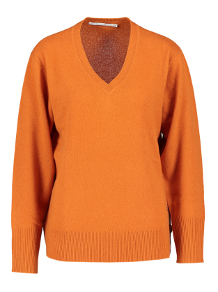Mode Sweaters V-halstruien Darling Harbour V-halstrui licht Oranje casual uitstraling 