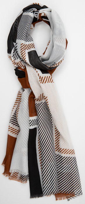 Multicolor sjaal met streep patroon Gerry Weber