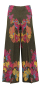 Bruine broek met multi-color print en blinkende stof Circus Hotel