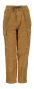 Bruine broek met zakken aan de zijkant in ribfluweel AO76